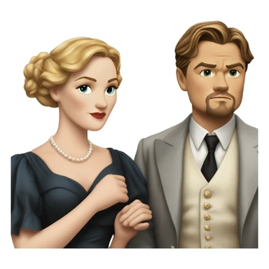 Kate winslet and Leonardo dicaprio titanic sticker