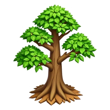 StarCraft-inspired, isometric rugged small tree sticker