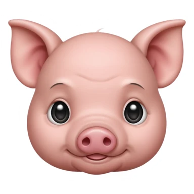 gray baby pig sticker