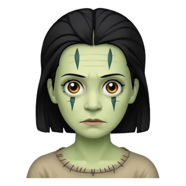 woman frankenstein sticker