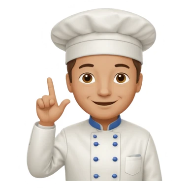French chef with the 🤌 hand sticker