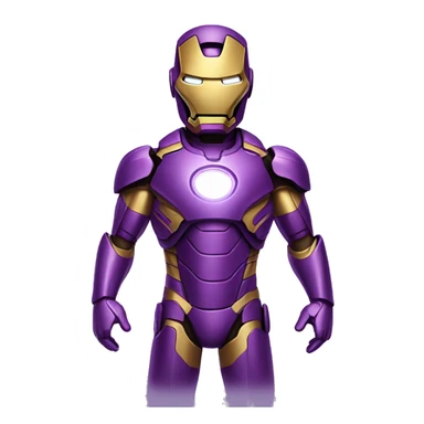 ironman but in purple sticker