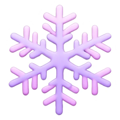 pastel pink and purple snowflake  sticker