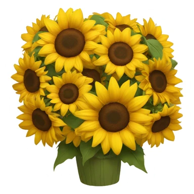 Sunflower bouquet  sticker