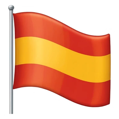 🇨🇴 similar flag with yellow 50% and red 50% 2 strip sticker