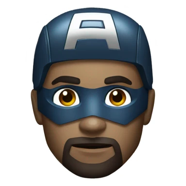 Captain America in a dark style  sticker