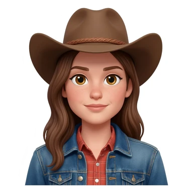 cowboy girl sticker