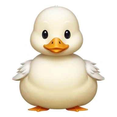 Cute round Duck with Thobe on sticker