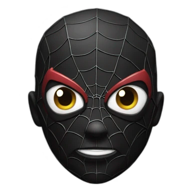 thorned black spider-man sticker