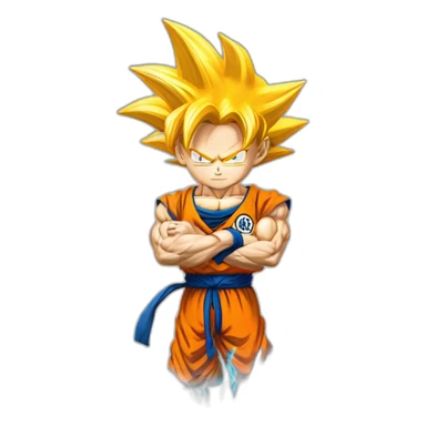 Goku avec l énergie sticker