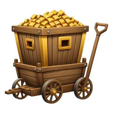 goldmine with minecart sticker