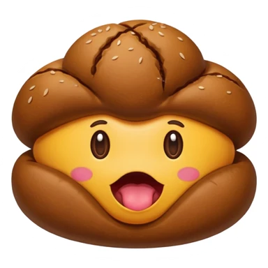 Un caca qui mange un caca sticker