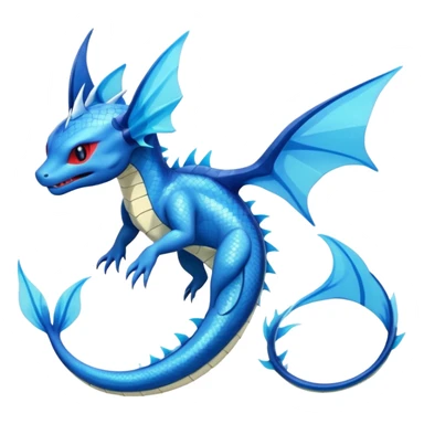 Salandit-Vaporeon-Salamence-hybrid-fusion (full body) sticker