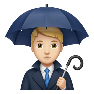 hemster holding an umbrella sticker