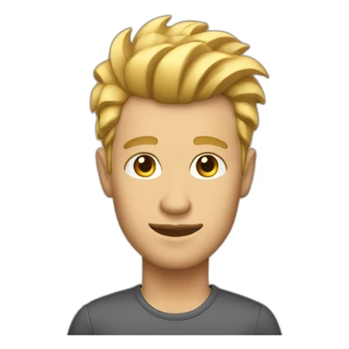 white male with pompadour sticker