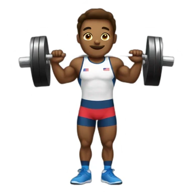 Olympic weightlifter sticker