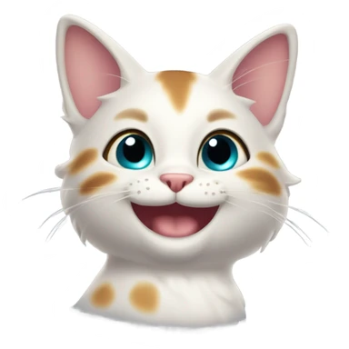 super extremely joyful cat sticker