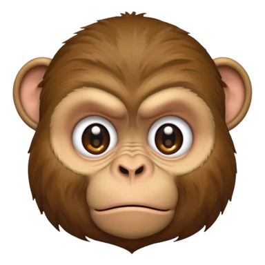Grumpy monkey sticker