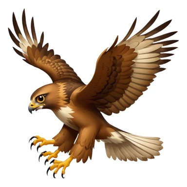 Hawk getting cat sticker