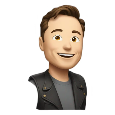 one Elon Musk applause sticker