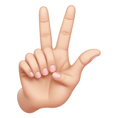 hand gesture, the hand only has four fingers and a thumb, the pointer finger and the pinky finger are pointing up, other fingers down, and the thumb up as well sticker