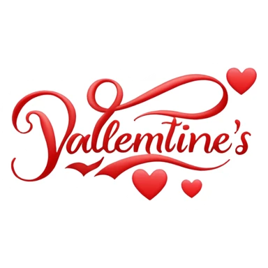 Happy Valentine’s Day in cursive sticker