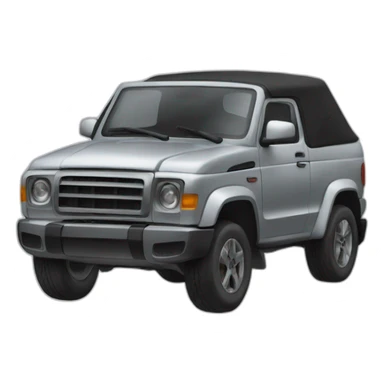 auto con capot levantado sticker