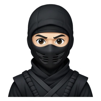 black ninja sticker