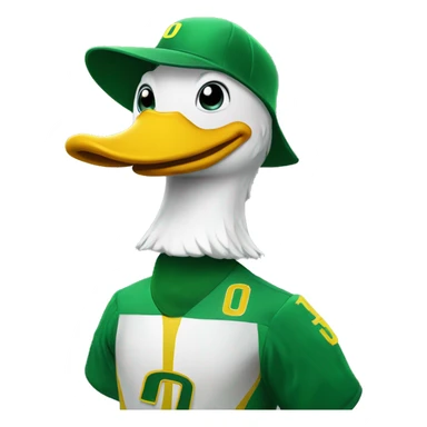 University of Oregon Duck mascot sticker