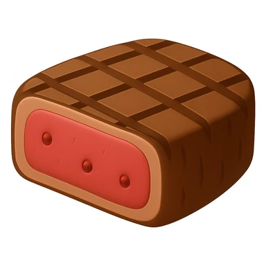 Remove the potatoes and simplify the details to show just a plain steak in emoji style with no background. sticker