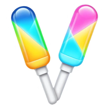 a dual of lightstick sticker