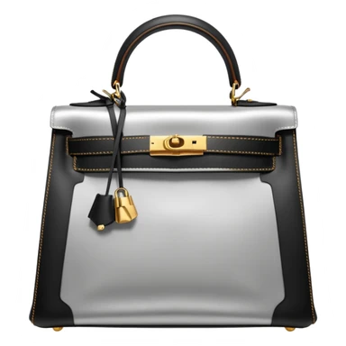 hermes kelly silver color gold hardware sticker