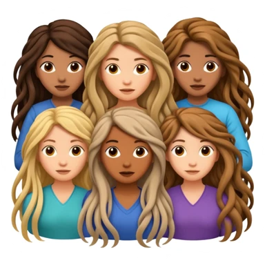 Hairy ball of females sticker