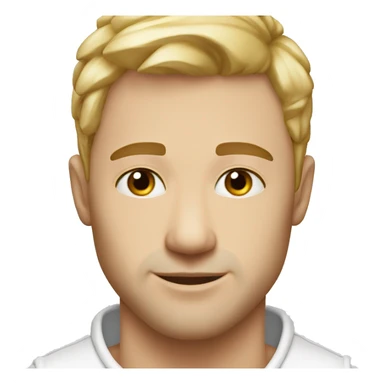 homme peau blanche, 33 ans, cheveux blond, yeux bleus sticker