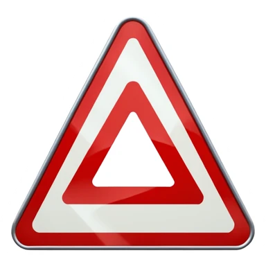 traffic sign tringle sticker