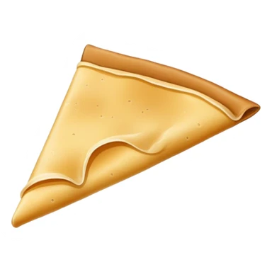 Simplest possible crepe or pancake with flat colors sticker