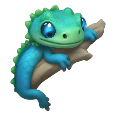 El maravilloso mundo de la lagartija azul flipante sticker