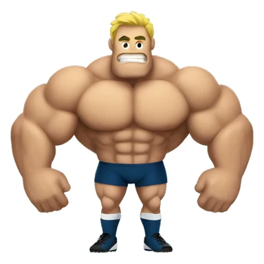 Rugbyman muscles  sticker