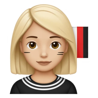 Emoji hermine du drapeau breton. Ne modifie par le design, je veux juste l'hermine en noir. Je te parle du petit symbole, livre le moi en style graphique  sticker