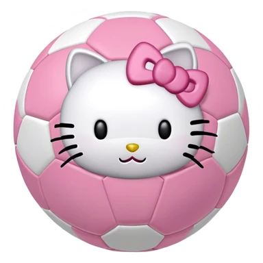 Soccor Ball Hello Kitty  sticker