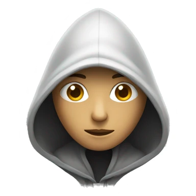 Hooded figure sticker