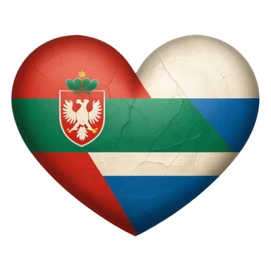 🇧🇬 and 🇬🇷 combined heart sticker