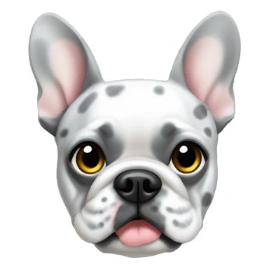 Grey speckled French bulldog sticker