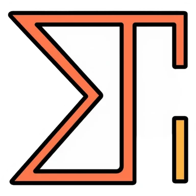 Greek letters Theta and Delta combined in a stylized emblem sticker