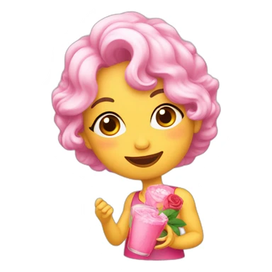 bebida rosa gaseificada sticker