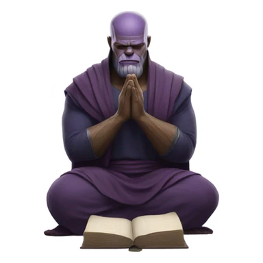 Muslim thanos praying  sticker