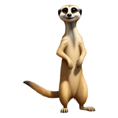 Meerkat waving sticker