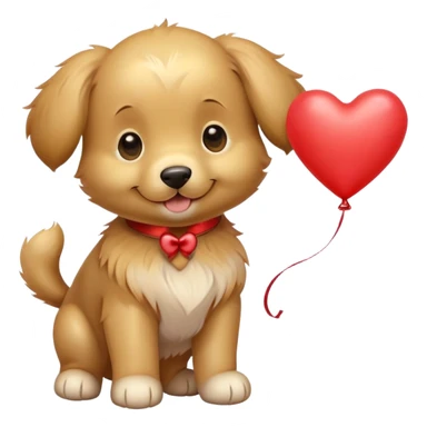 puppy in love sticker