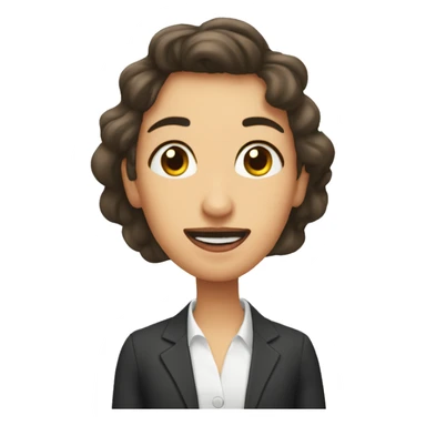 Carita mordiéndose el labio sticker