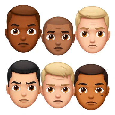 bad boys faces sticker